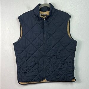 J. Crew Mercantile Navy Blue Puffer Vest Large